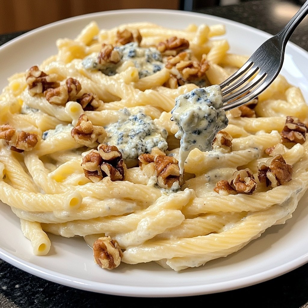 Pasta mit Gorgonzola und Walnüssen