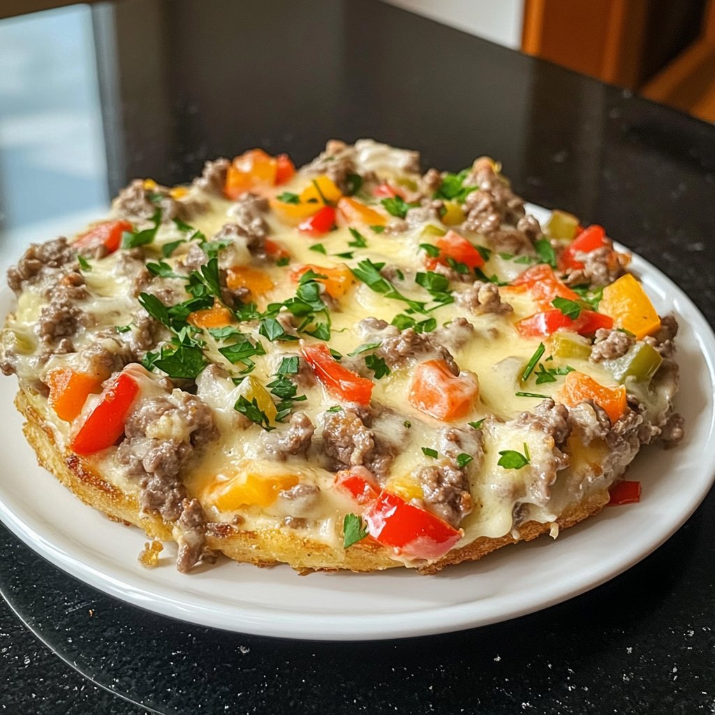 Hackfleisch Pfanne cremig