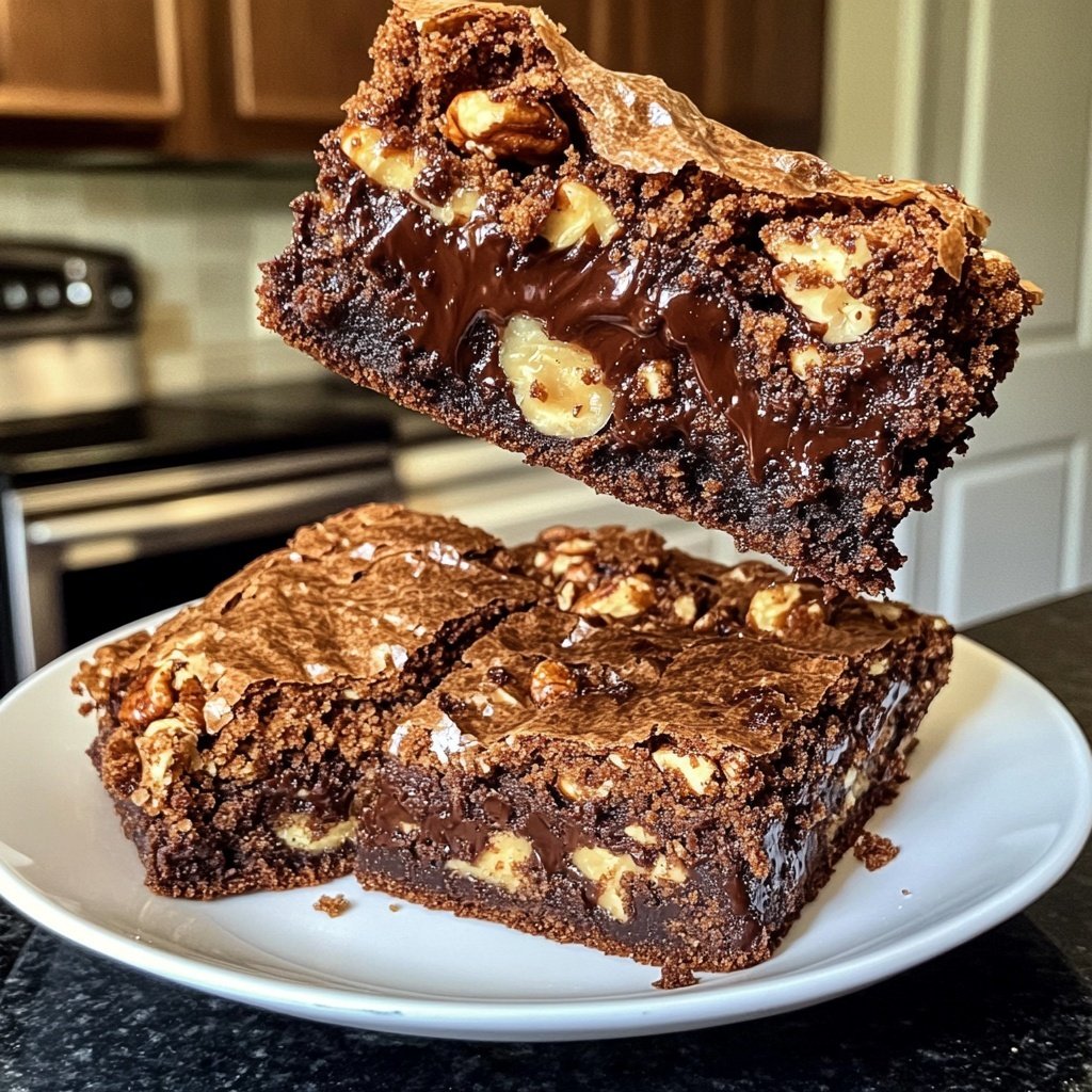 Fudgy Chewy Browkies (Brookies)