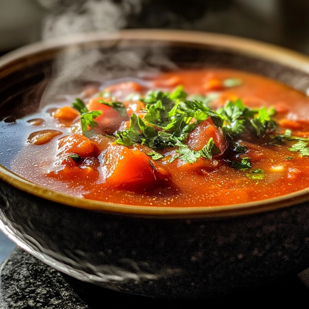 Tomatensuppe mit Chili
