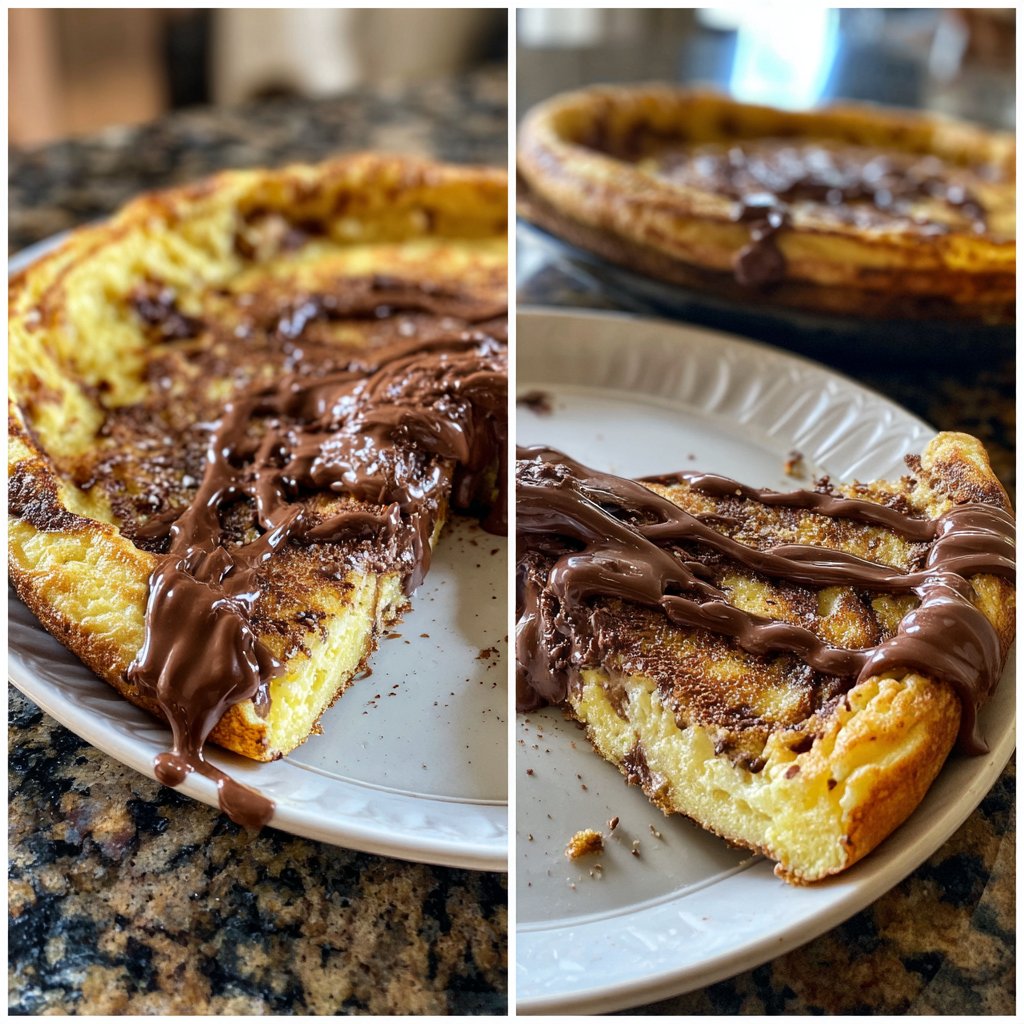 Pfannkuchen mit Schokolade