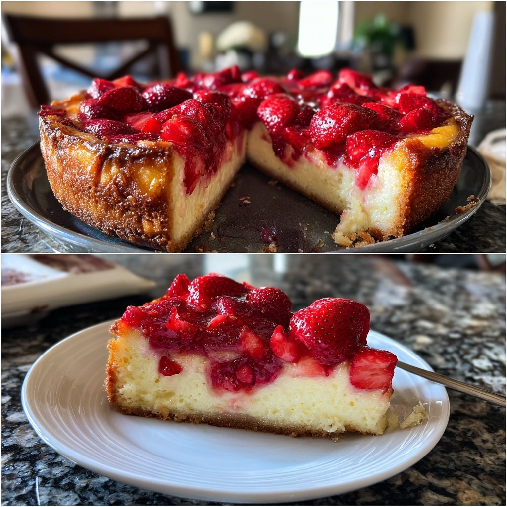 Saftiger Erdbeerkuchen Mit Joghurt Teig