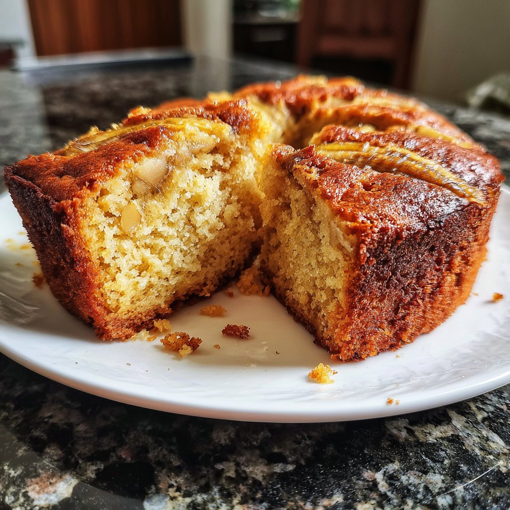 Bananenkuchen mit Öl