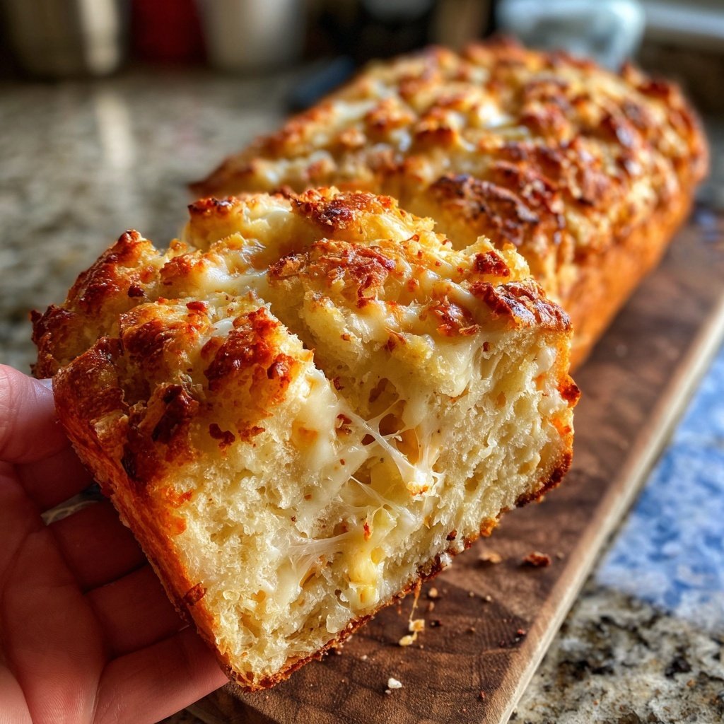 Zupfbrot Mit Käse Würfeln
