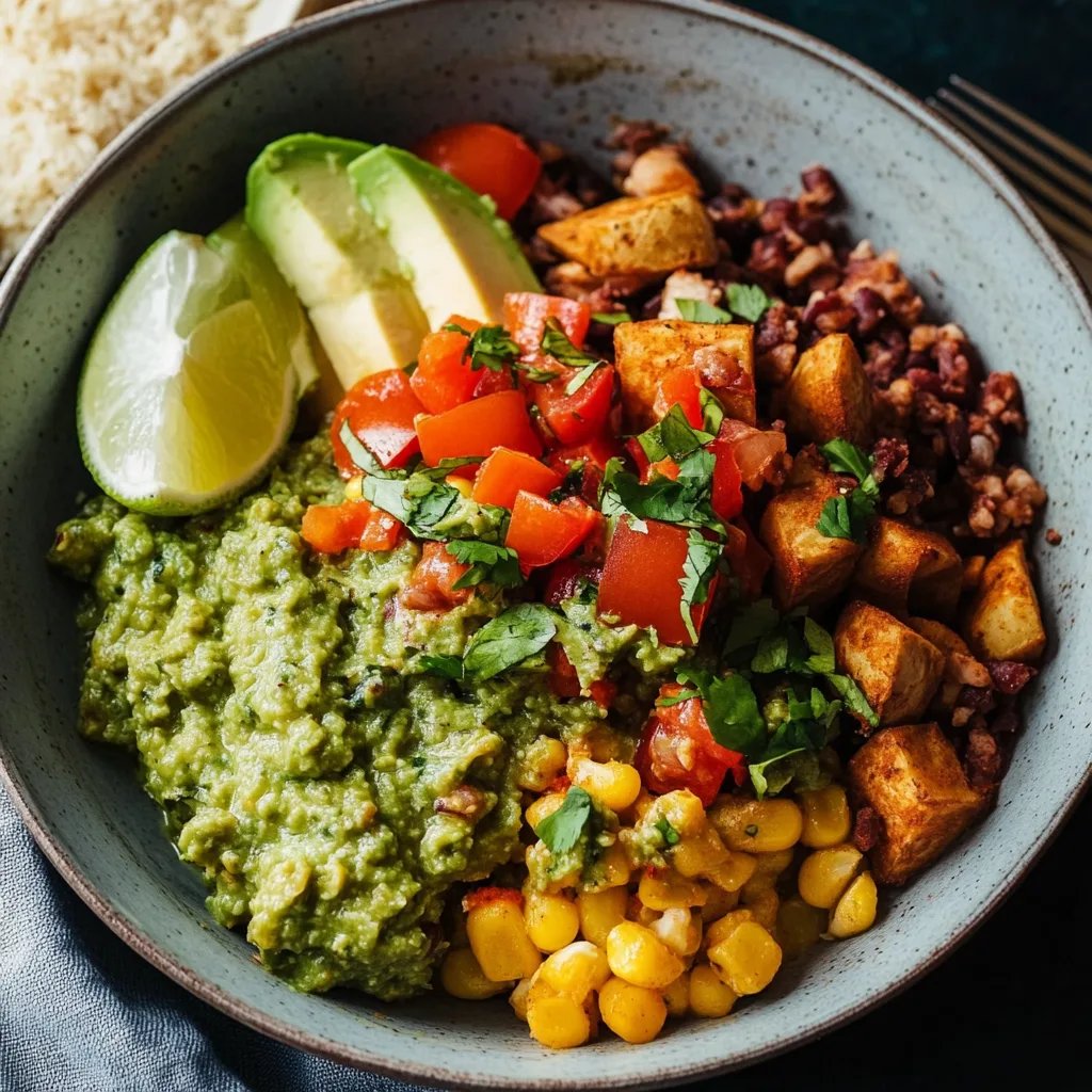 Süßkartoffel Bowl mexikanischer Art