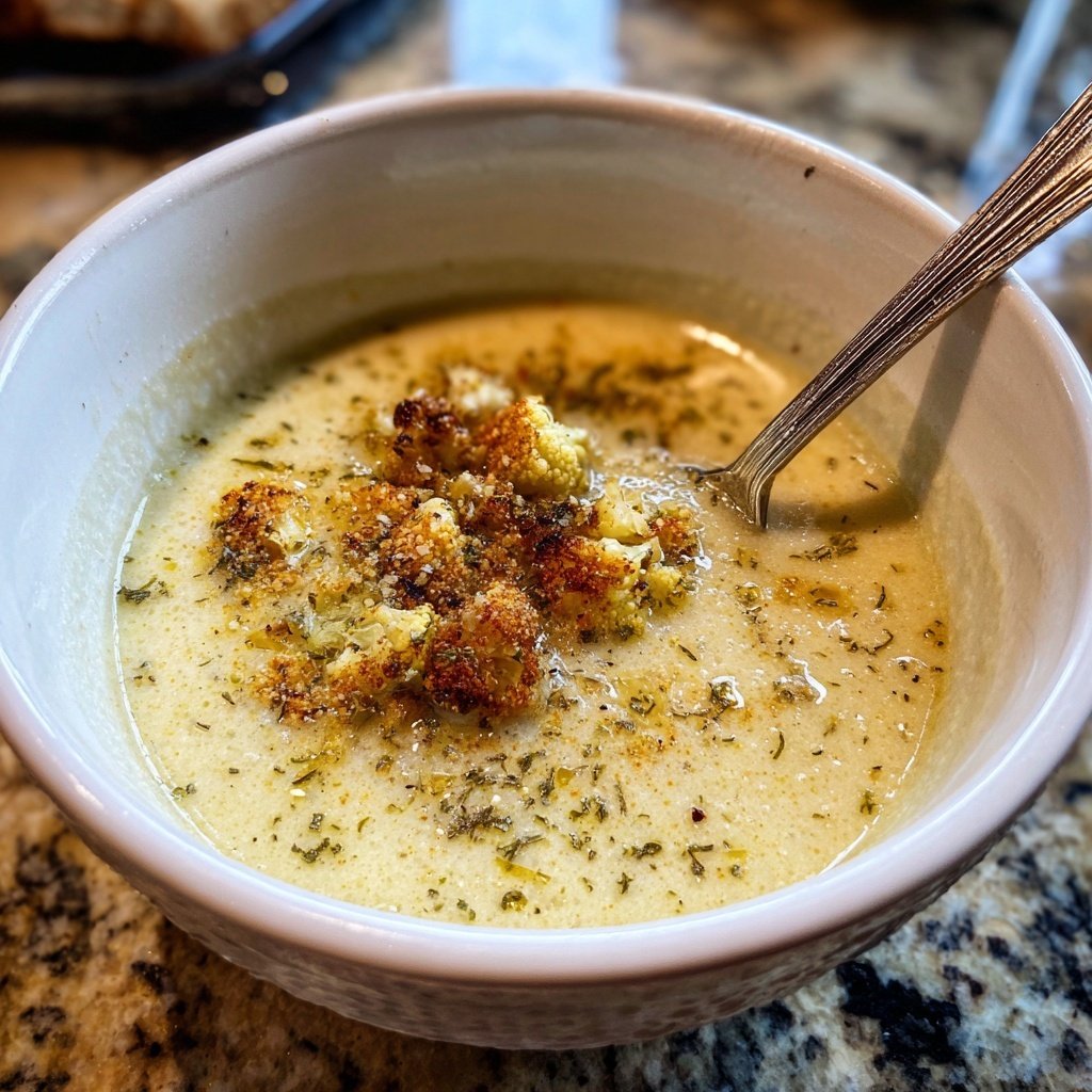 Blumenkohlsuppe mit Ingwer