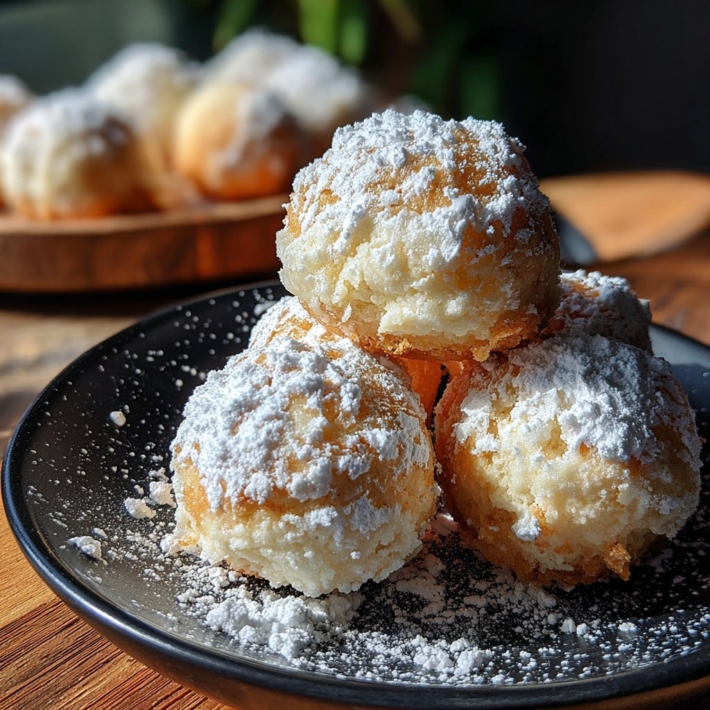 Quarkbällchen aus dem Backofen