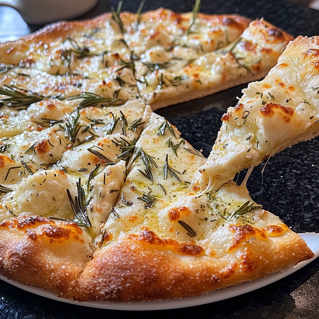 Pizza Bianca mit Rosmarin