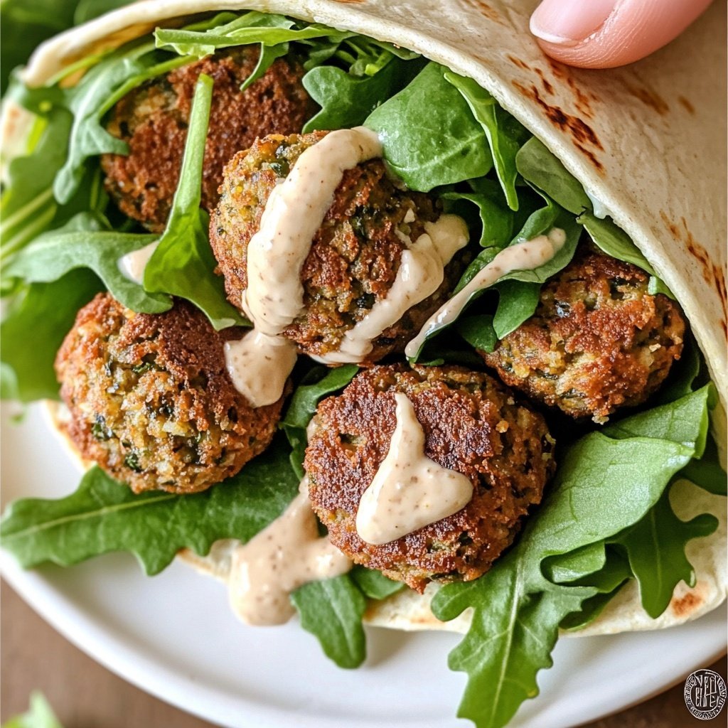 Falafel im Wrap