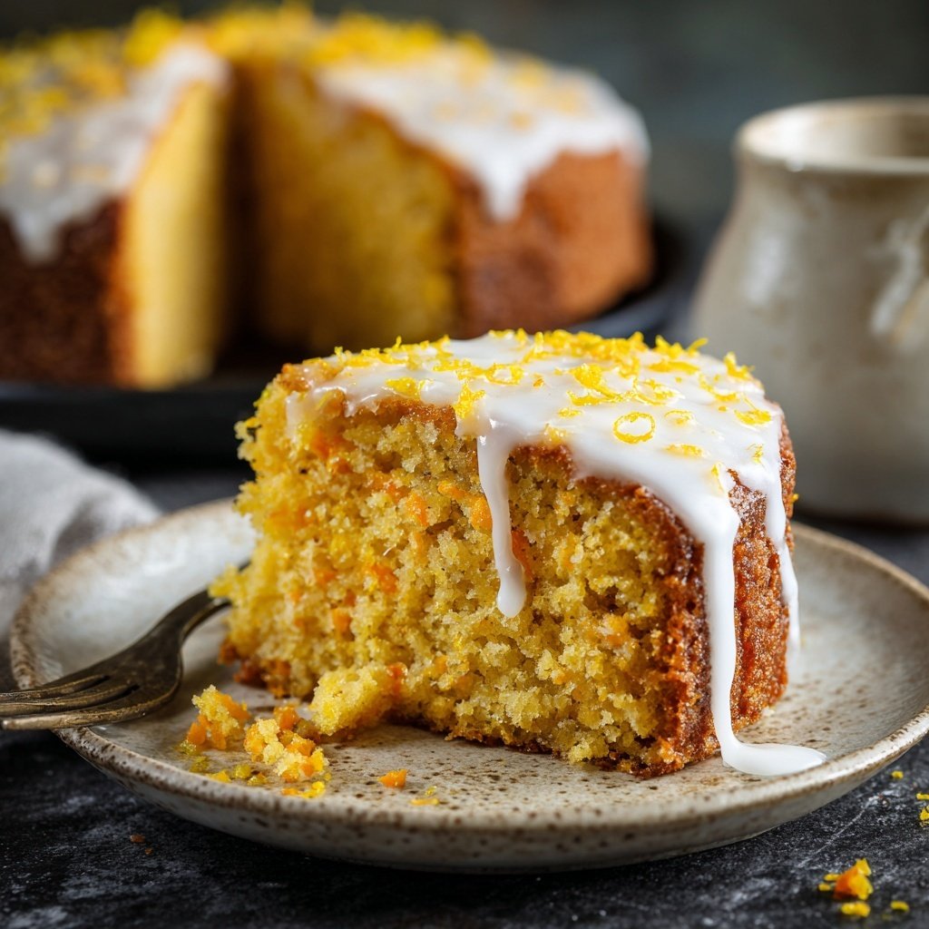 Karottenkuchen Mit Orangen Joghurt Glasur