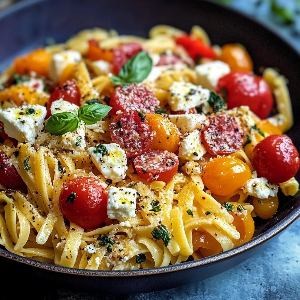 Pasta mit Kürbis und Feta