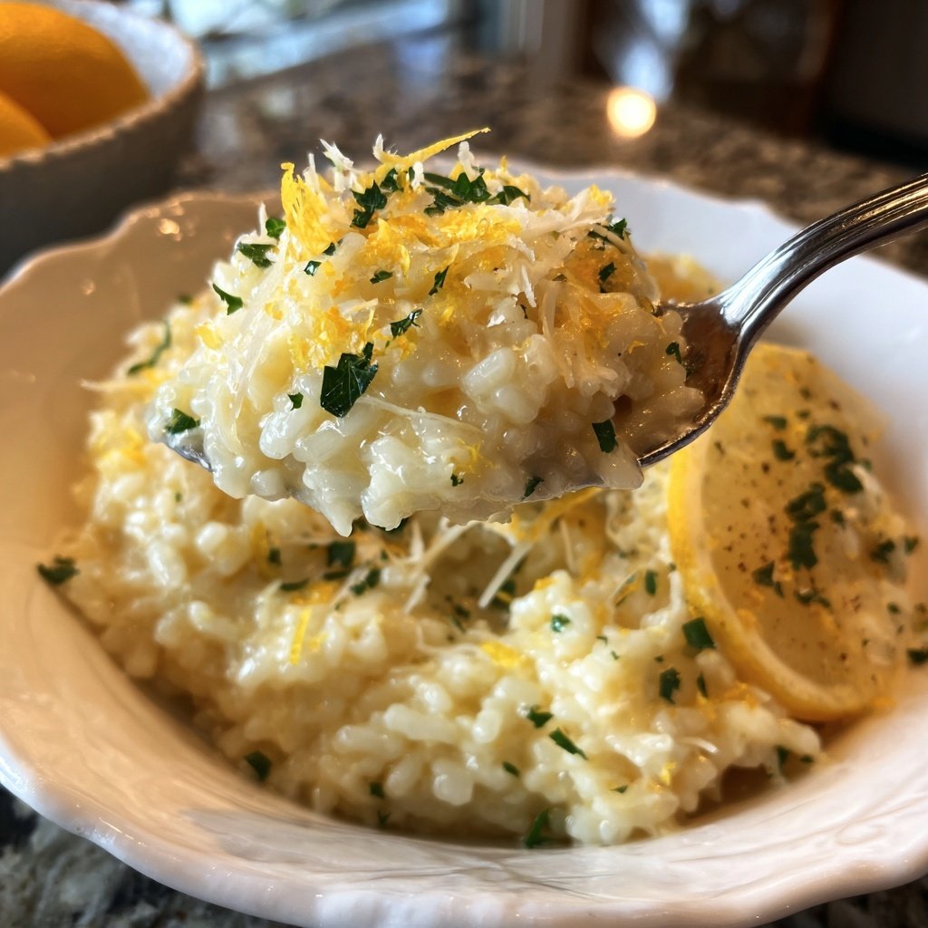 Risotto mit Zitrone und Parmesan