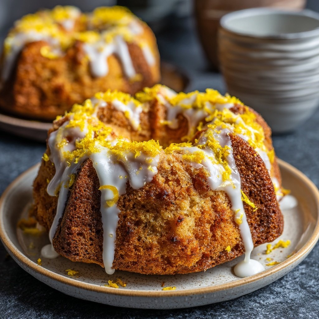 Zitronenkuchen mit Magerquark