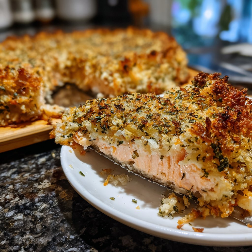 Ofenlachs mit Zitronenkruste