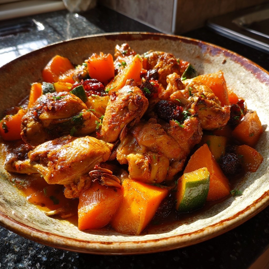 Internationale Küche Marokkanisches Hähnchen-Tagine