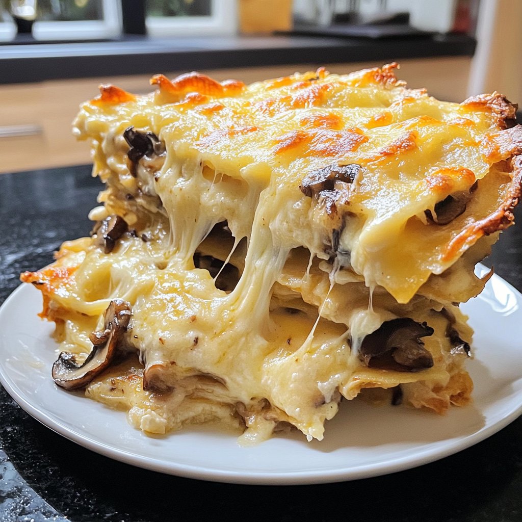 Kartoffelauflauf mit Pilzen